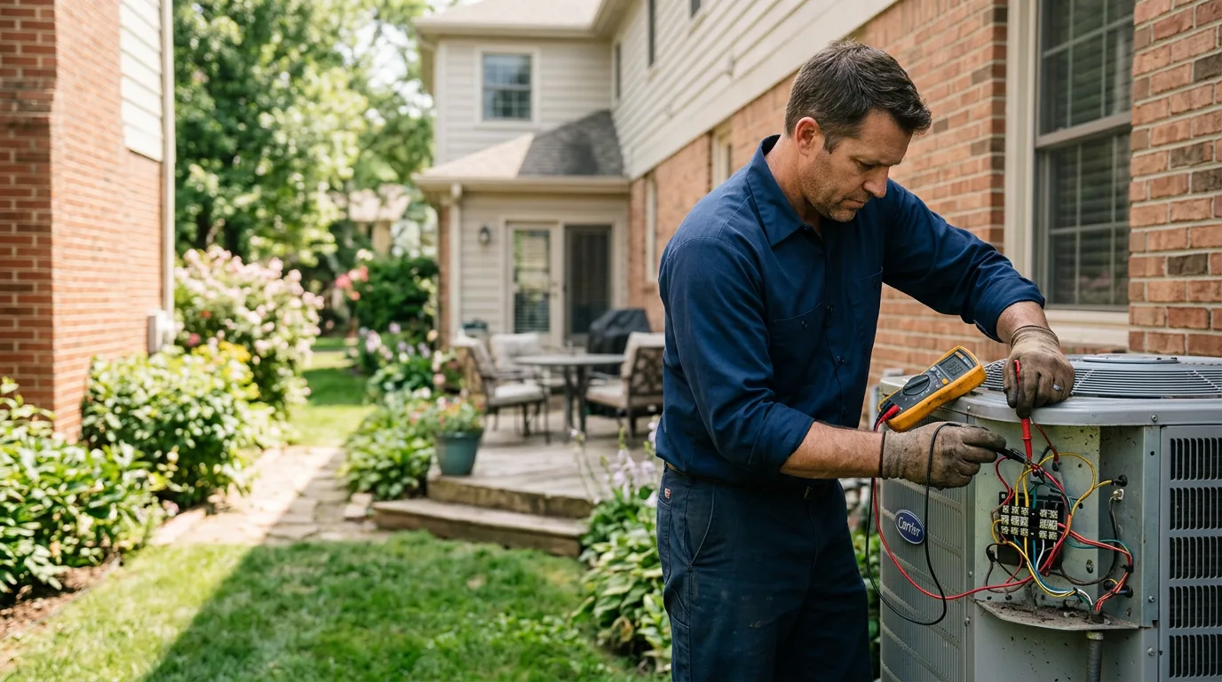 HVAC technician working near Mahaska, KS